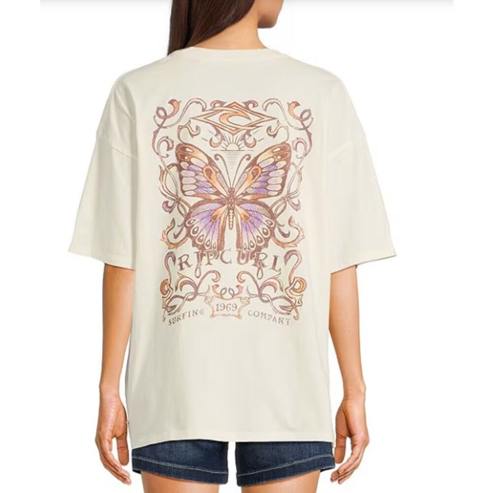 Rip Curl Juniors Butterfly Heritage Short Sleeve T-Shirt XXL